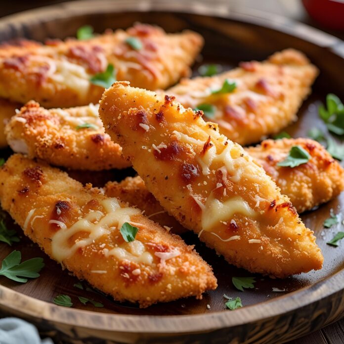 Oven-Baked Crispy Parmesan Chicken Tenders Recipe