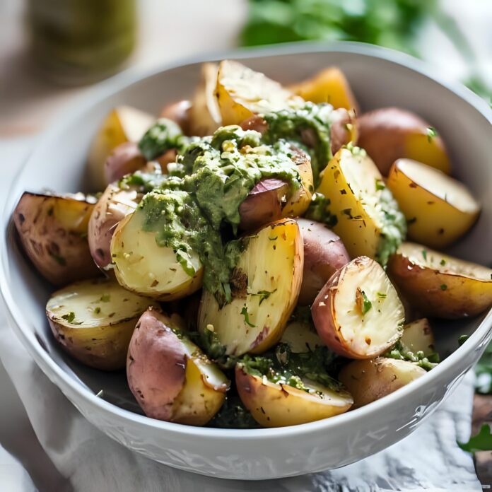 Parmesan Pesto Roasted Potatoes Recipe