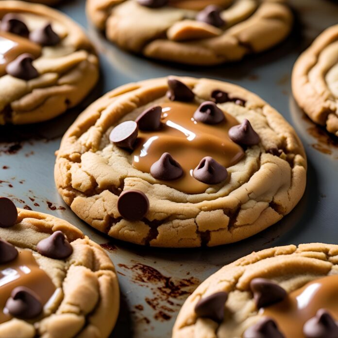 Peanut Butter Chocolate Caramel Cookies Recipe