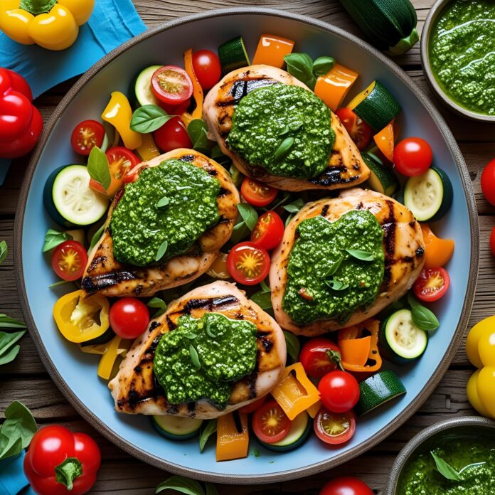 Pesto Chicken and Veggies Recipe