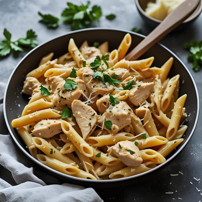 Quick and Easy Crack Chicken Penne Recipe