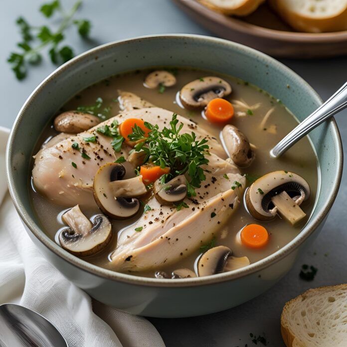 Rotisserie Chicken Mushroom Soup Recipe