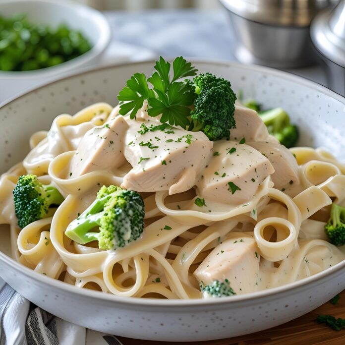 Slow Cooker Chicken Alfredo with Broccoli Recipe