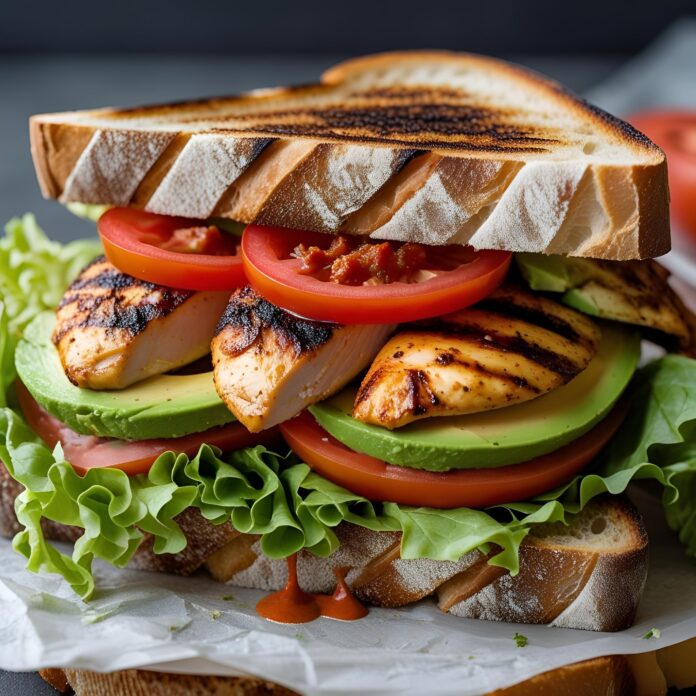 Spicy Grilled Chicken Avocado Sandwich Recipe
