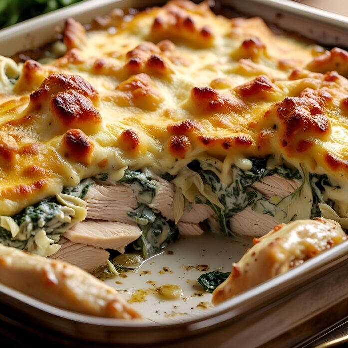 Spinach Artichoke Chicken Bake Recipe