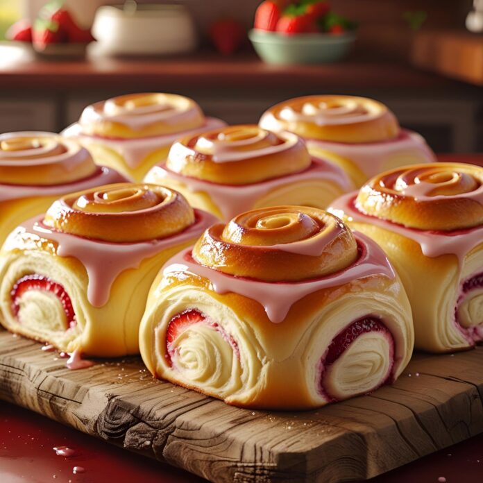 Strawberry Cheesecake Sweet Rolls Recipe