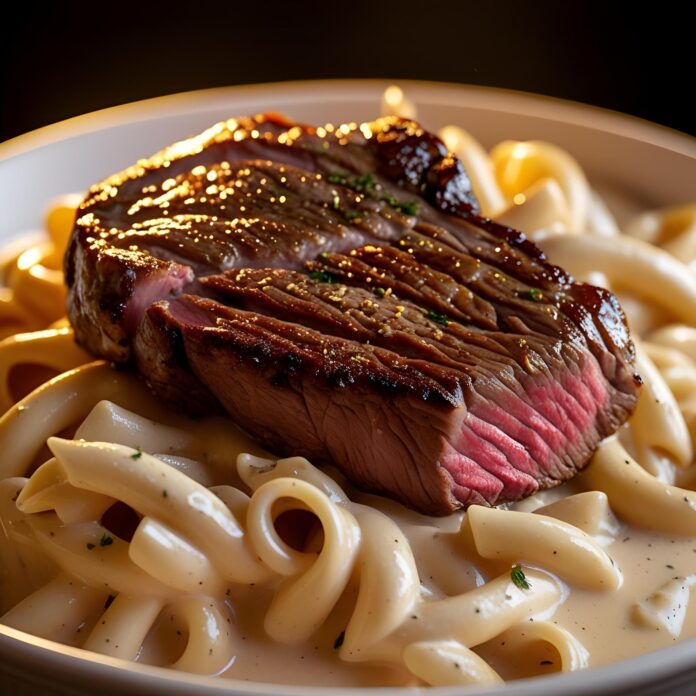 Tender Steak Meets Creamy Pasta Recipe