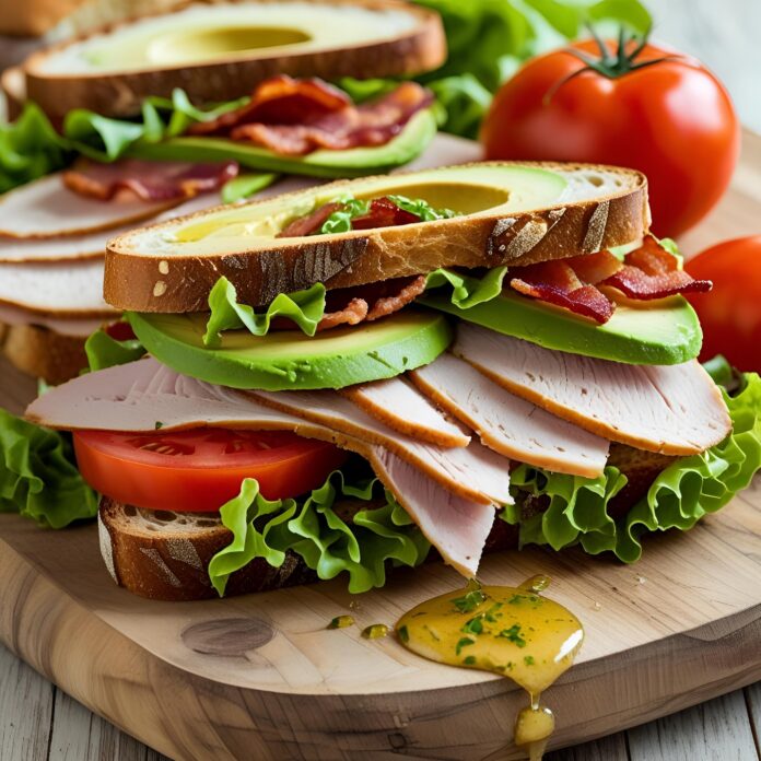 Turkey Avocado Club Sandwich Recipe