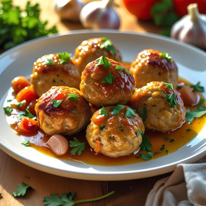 Baked Chicken Meatballs Recipe