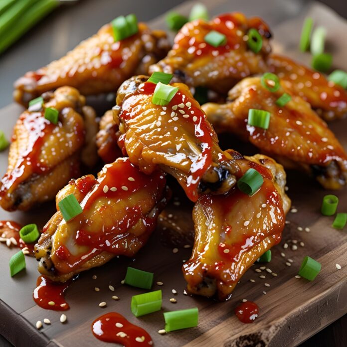 Baked Chicken Wings With Thai Sweet Chili Glaze Recipe