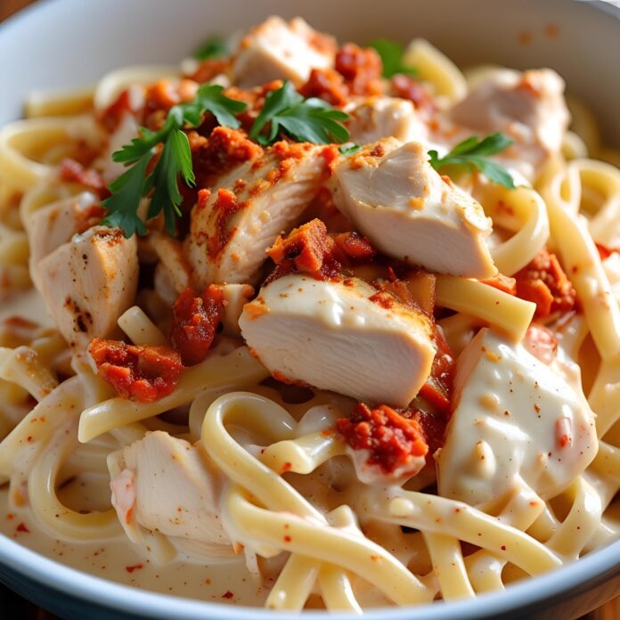 Cajun Chicken Fettuccine Alfredo Recipe