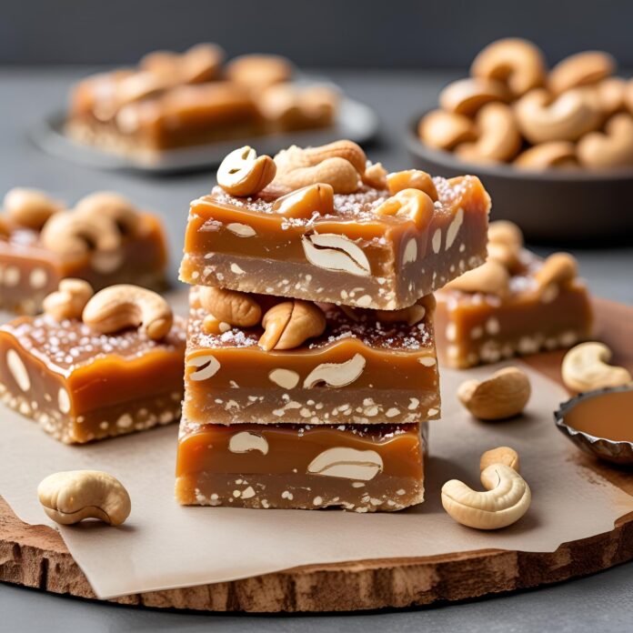 Caramel Cashew Bars Recipe