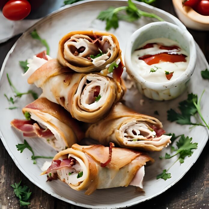 Chicken Roll Ups with Smoked Mozzarella and Bacon Recipe