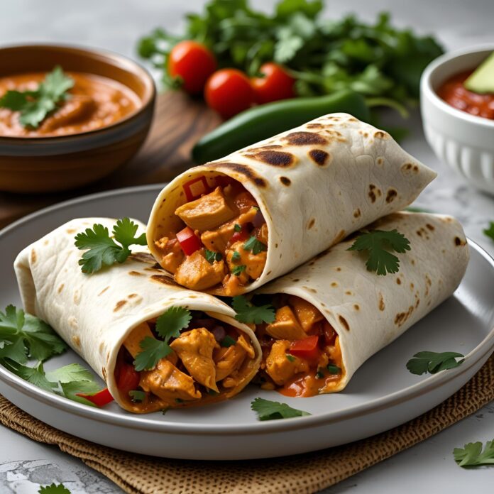 Chipotle Ranch Chicken Burritos Recipe