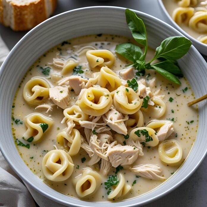 Creamy Chicken Tortellini Soup Recipe