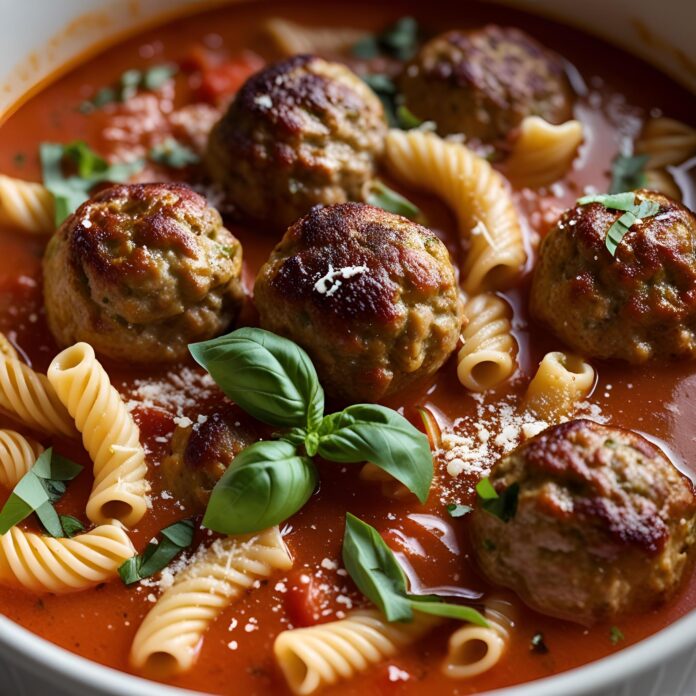 Creamy Italian Meatball Soup Recipe