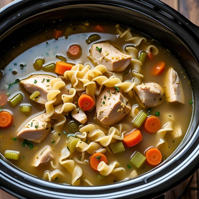 Crockpot Chicken Noodle Soup Recipe