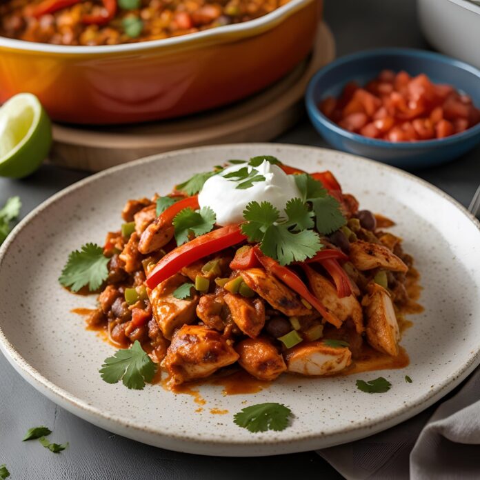 Fajita Chicken Casserole Recipe