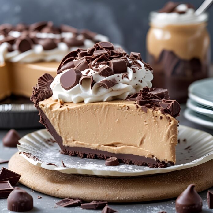 Frozen Chocolate Peanut Butter Cream Pie Recipe