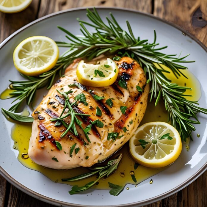 Grilled Lemon Rosemary Chicken Breast Recipe