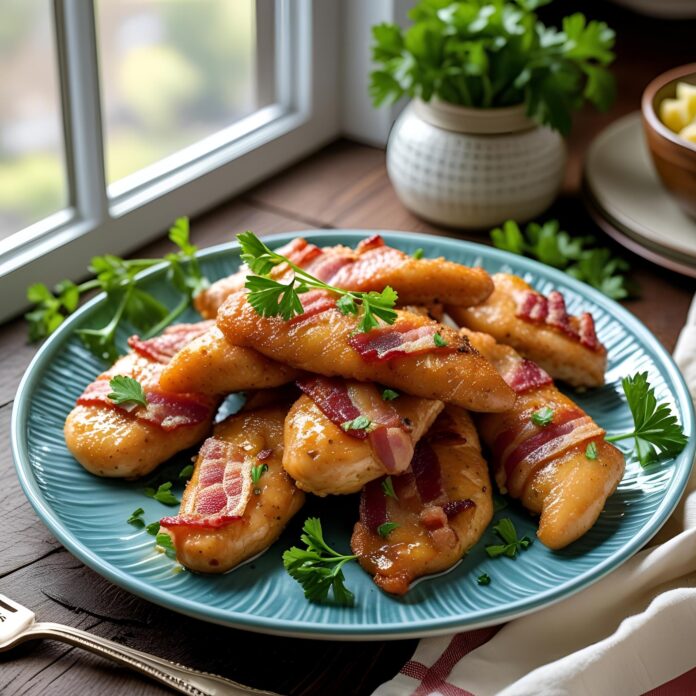 Homemade Bacon Brown Sugar Chicken Tenders Recipe
