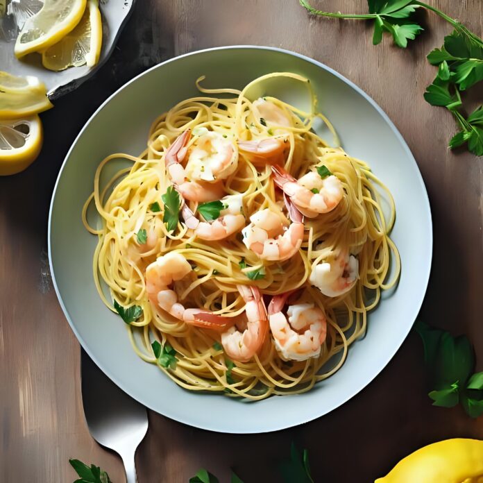Lemon Spaghetti with Shrimp Recipe