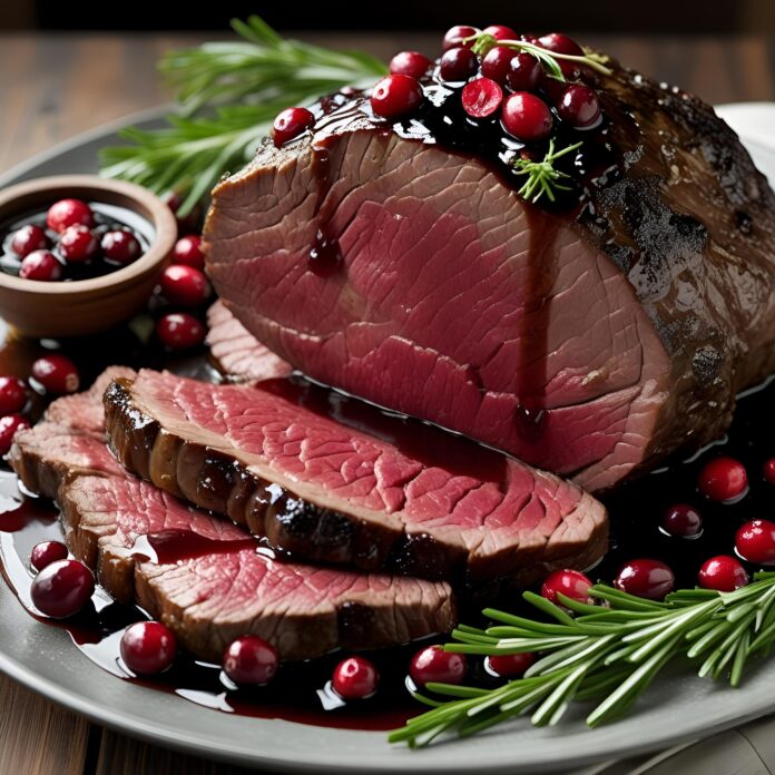 Roast Beef With Cranberry Balsamic Sauce Recipe