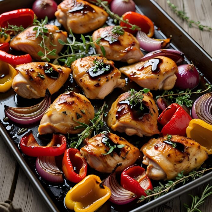 Sheet Pan Balsamic Chicken Recipe