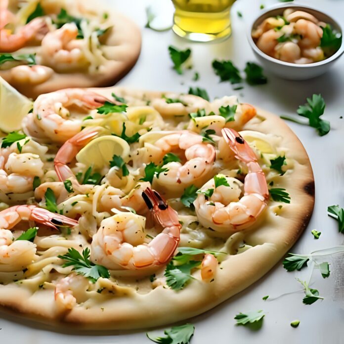 Shrimp Scampi Flatbread Recipe