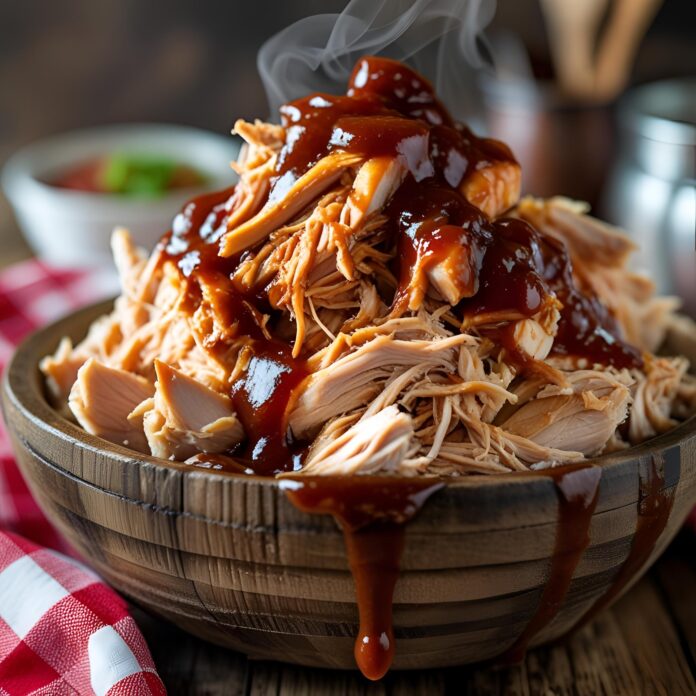 Slow Cooker BBQ Pulled Chicken Recipe