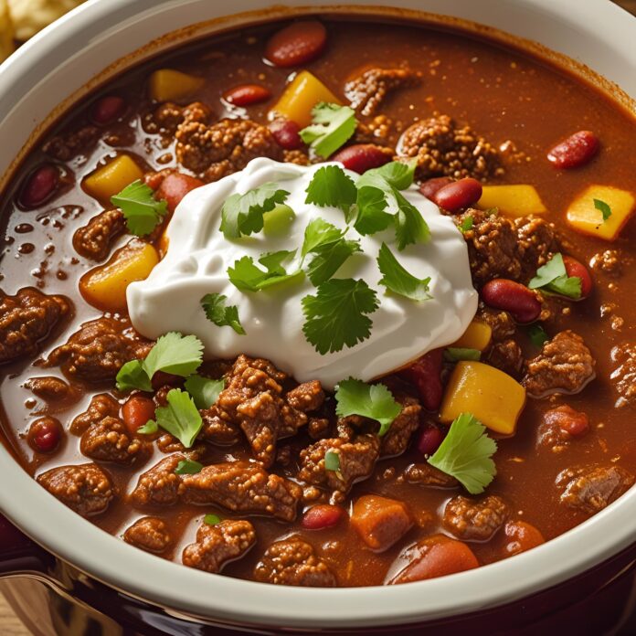 Slow Cooker Beef Chili Recipe
