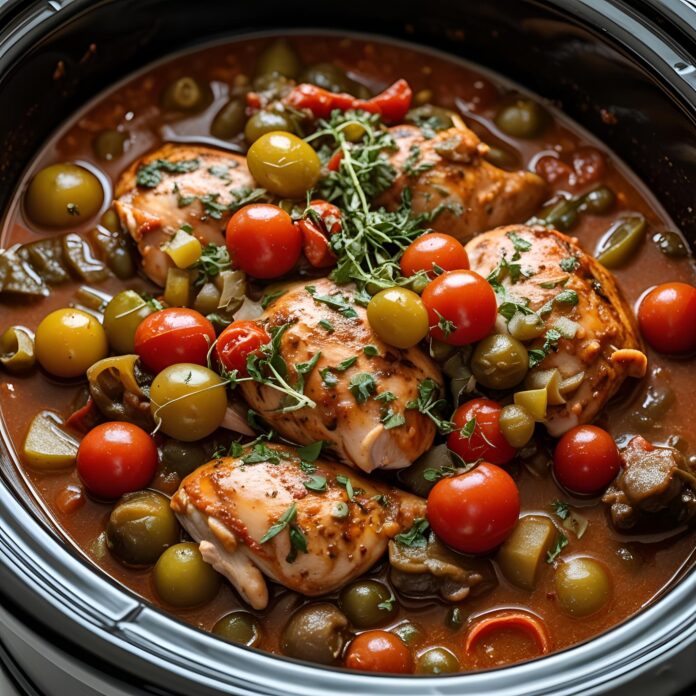 Slow Cooker Chicken Cacciatore Recipe