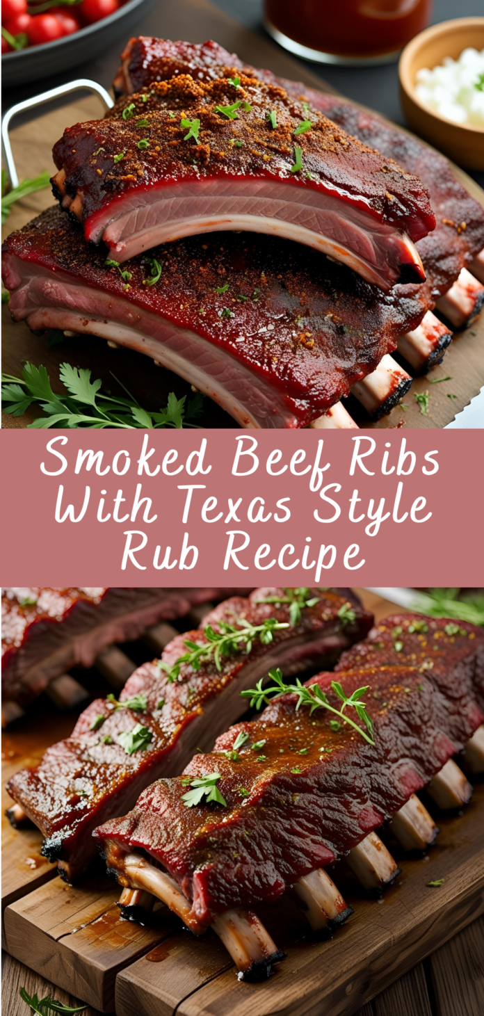 Smoked Beef Ribs With Texas Style Rub Recipe | Cheff Recipes
