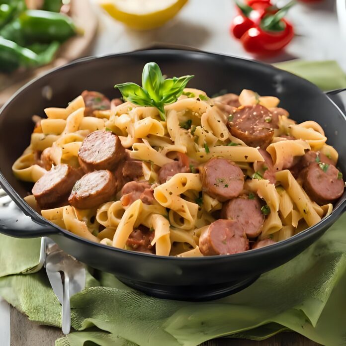 Spicy Cajun Pasta with Sausage Recipe