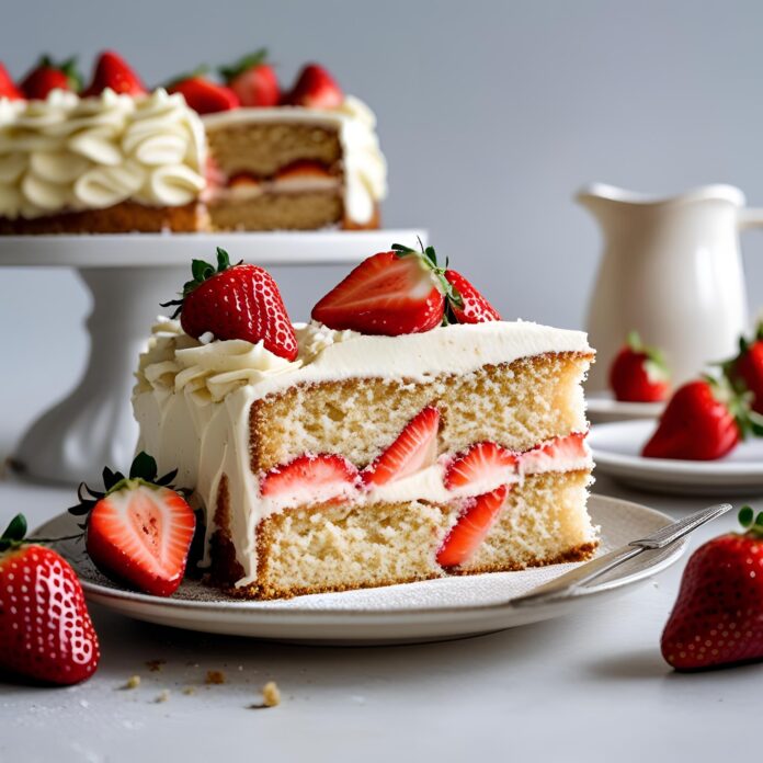 Strawberry Banana Cake Recipe