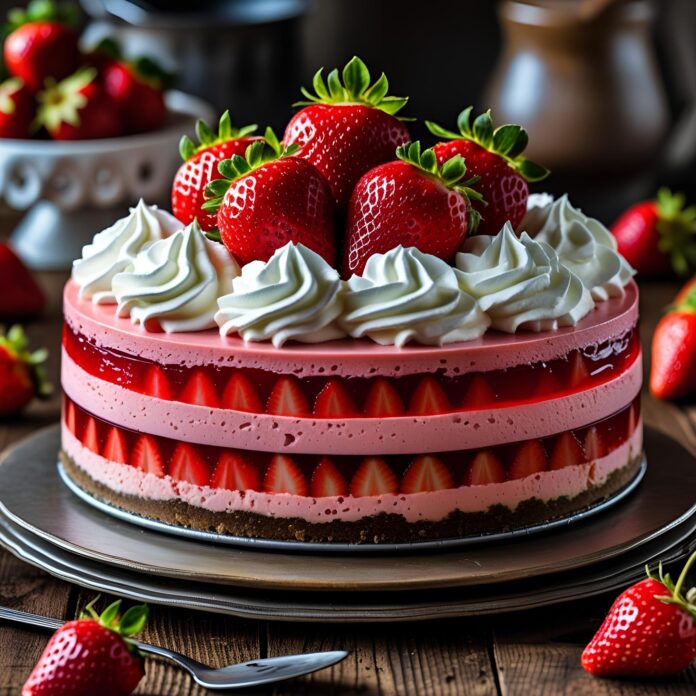 Strawberry Jello Cheesecake Recipe