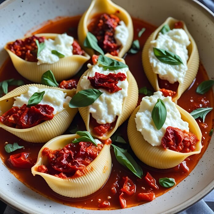 Sun-Dried Tomato Ricotta Stuffed Shells Recipe