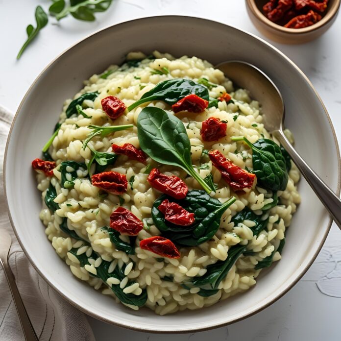 Sun-Dried Tomato and Spinach Risotto Recipe