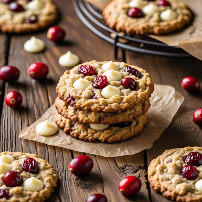 White Chocolate Oatmeal Cranberry Cookies Recipe