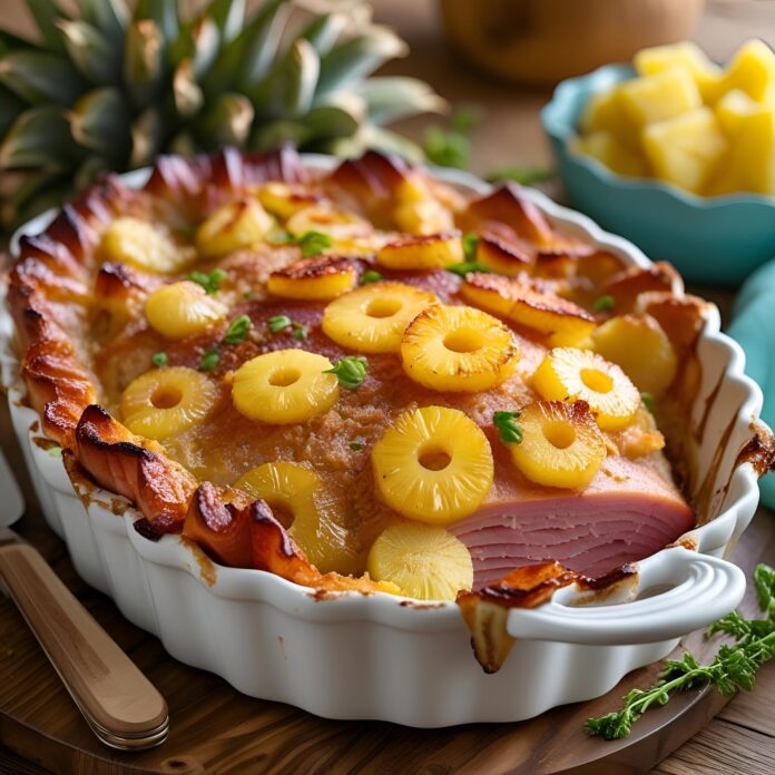 Baked Ham and Pineapple Casserole Recipe