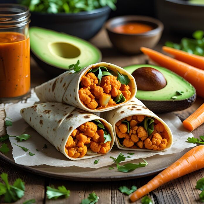 Buffalo Cauliflower Wrap Recipe