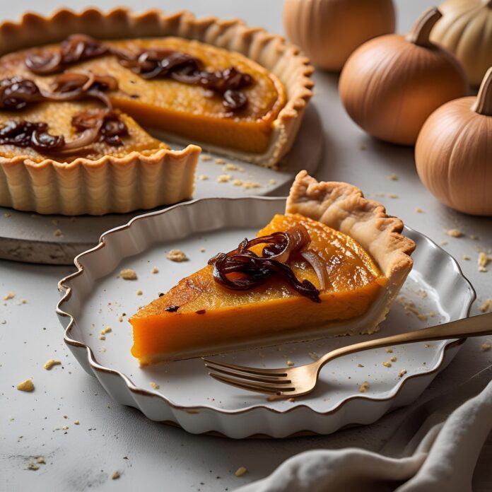 Caramelized Onion Butternut Squash Tart Recipe