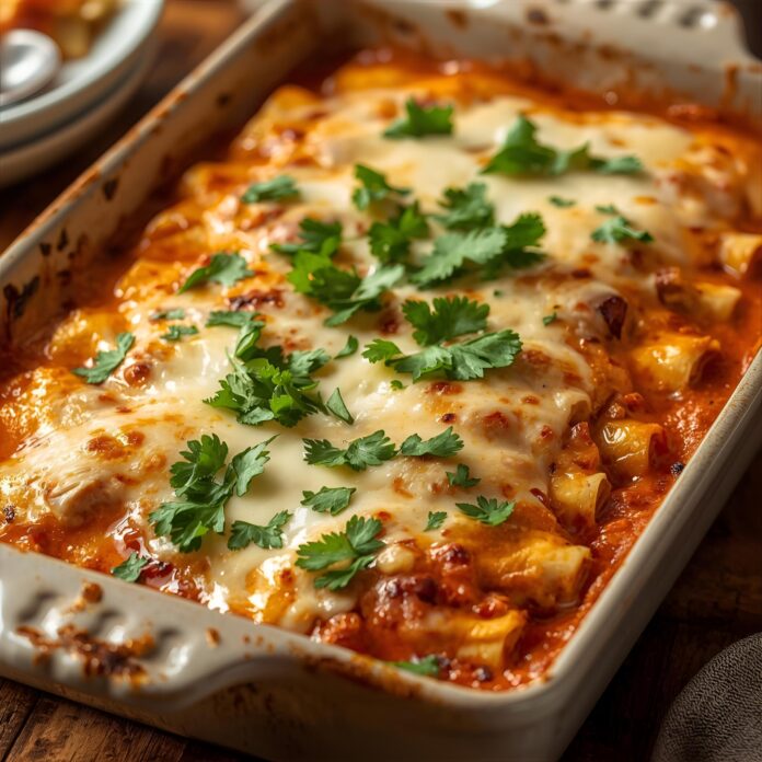 Cheesy Chicken Enchiladas Recipe