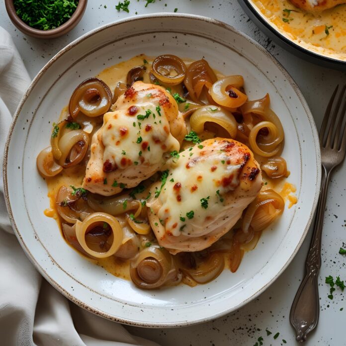Cheesy French Onion Chicken Recipe