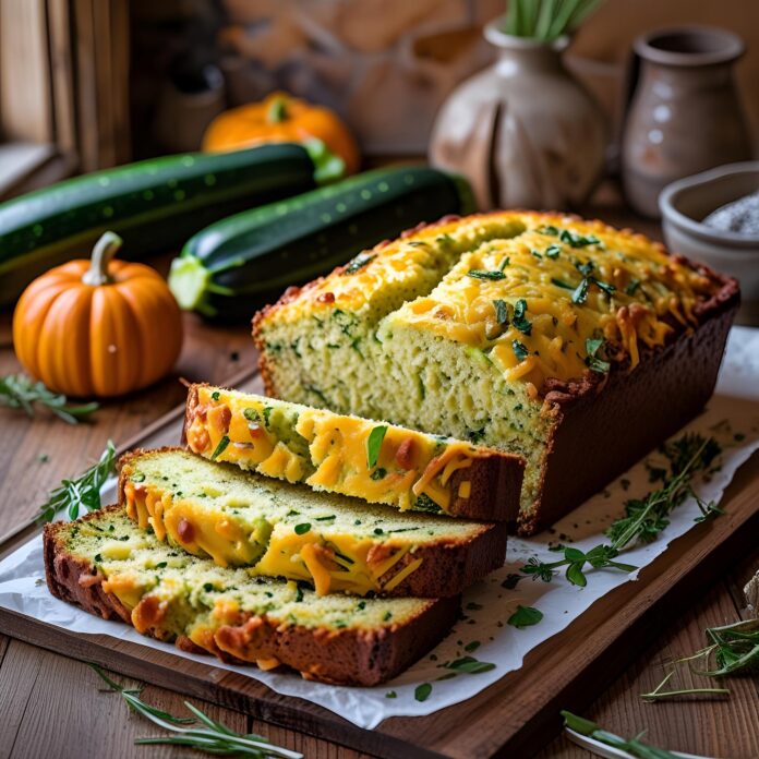 Cheesy Zucchini Bread Recipe