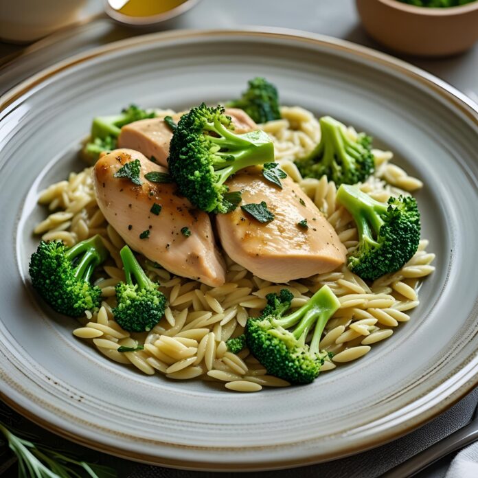 Chicken and Broccoli Orzo Recipe