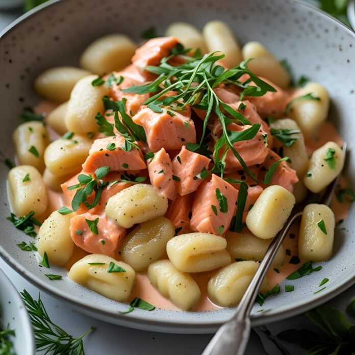 Creamy Salmon Gnocchi Recipe