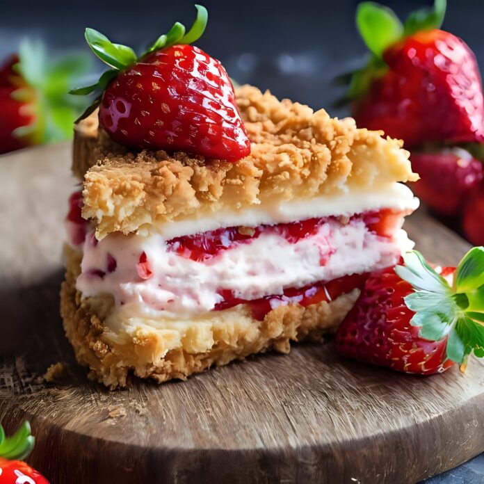 Crispy Strawberry Cheesecake Sandwich Recipe