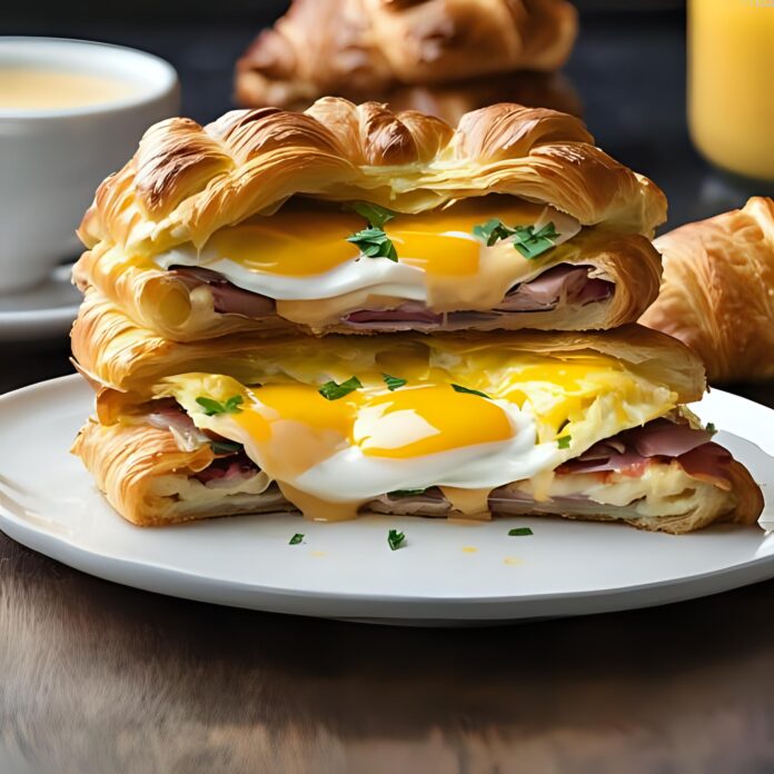 Croissant Breakfast Sandwich Casserole Recipe