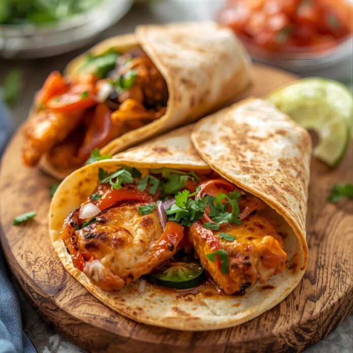Grilled Spicy Chicken Tortilla Wrap Recipe